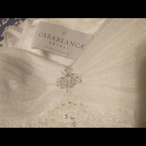 Casablanca Style 1914 Wedding Dress Color Ivy - Picture 7 of 12